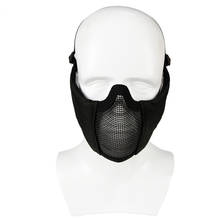 Tático militar paintball airsoft máscara máscara bb arma de proteção ao ar livre caça engrenagem máscara de proteção facial tiro esportes 2024 - compre barato
