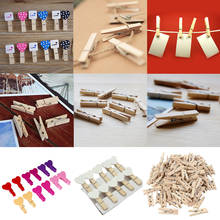 50/100/200PCS 2.5CM Mini Natural Wooden Clothes Photo Paper Clothespin Craft Clips Portable Office Wood Clamp 2024 - buy cheap