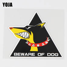 YOJA 13X10.8CM BEWARE OF DOG Vinyl Decal Car Sticker Animal Pattern Funny Cartoon 19A-0094 2024 - buy cheap