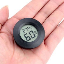 TS-W0032 humidificador de cigarros Digital higrómetro termómetro redondo Mini termohigrómetro herramienta de medición duradera 2024 - compra barato
