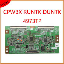 CPWBX RUNTK DUNTK 4973TP ZZ Tcon плата для телевизора, оборудование для отображения T с картой, запасная плата, оригинальная детская плата 4973TPZZ 2024 - купить недорого