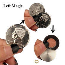 Truques de mágica feitos de moeda e borboleta, estojo magnético especial para cópia do meio dólar) acessórios de mágica para fechar 2024 - compre barato