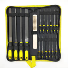 17pcs Needle File Set Files For Metal Glass Stone Jewelry Wood Carving DIY Craft Hand Tool Carpenters Woodworking Tools Kit