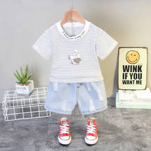 0-5 Years Summer Boy Clothing Set 2021 New Casual Fashion Active Cartoon T-shirt+ Pant Kid Children Baby Toddler Boy Clothing 2024 - buy cheap