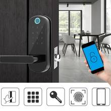 Smart Fingerprint Door Handle Lock App WIFI Smart Electronic Lock Touch Screen Locks Digital Code Keypad Deadbolt For Home Hotel 2024 - buy cheap