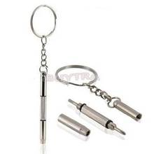 Chave de fenda 5 lâmpadas mini chave de fenda com chaveiro ferramentas 3 em 1 para telefone óculos kit de reparo de relógio ferramenta manual 2024 - compre barato