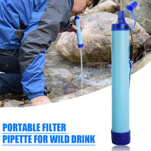 Portátil ao ar livre purificador de água acampamento caminhadas sobrevivência de emergência filtro de água bebida remover sistema filtragem ferramenta da cozinha 2024 - compre barato