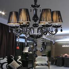 Black Crystal Body E14 Chandeliers Living room dining room bedroom study lamp Business premises Lighting fixtures 2024 - buy cheap