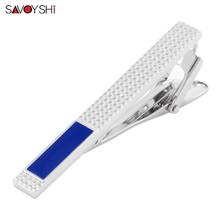 Savyshi-Corbata de Metal para hombre, 1 pieza, Simple, Azul, de alta calidad, broche para corbata, broche para barra, regalos prácticos y lisos 2024 - compra barato