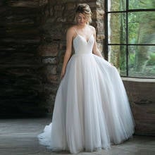 Elegant Spaghetti Straps Backless Pleat Sweetheart Sexy Wedding Dress Robe De Mariee Sofuge Boho Dubai Arabic Abiti Da Sposa 2024 - buy cheap