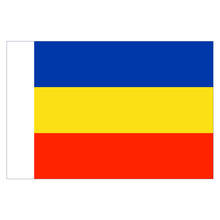 Bandeira do estado da rússia da bandeira do oblast de rostov 150x90cm 100d poliéster 3x5ft bronze grommets bandeira feita sob encomenda 2024 - compre barato