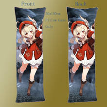 Аниме Dakimakura Чехол на подушку Genshin Impact Klee, декоративный Чехол на подушку, аксессуары для украшения дома, 150 см 2024 - купить недорого