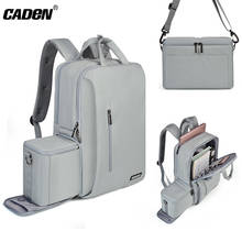 CADeN dslr камера сумка, водонепроницаемый рюкзак на плечо для ноутбука Цифровая камера и объектив фотография багажные сумки чехол для Canon Nikon 2024 - купить недорого