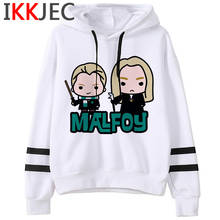 Moletom feminino com capuz, estética, harajuku, draco, malfoy, casual, quente, inverno, mulheres, anime, gráfico, para moças, kawaii, feminino 2024 - compre barato