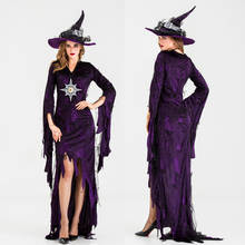 Novo halloween adulto bruxas cosplay princesa vestido traje vampiro 2024 - compre barato
