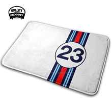 Martini Motor Racing Stripes Comfortable Door Mat Rug Carpet Cushion I Racing Stripes Blue Red And White Motor Racing 2024 - buy cheap