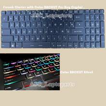 Teclado Clavier francés FR para ordenador portátil MSI GX63VR, MS-16P1, MS-16P3, MS-17C1, retroiluminado, color negro, nuevo 2024 - compra barato