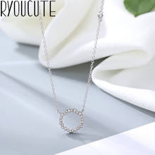 New Boho Jewelry 925 Sterling Silver Circle Necklaces Pendants For Women Gifts Charm Statement Necklaces Collar 2024 - buy cheap