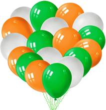 60pcs St. Patrick's Day Balloons Latex Balloons Irish Party Balloons Green Orange White for Irish Party Supplies 2024 - buy cheap