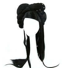 Черные изделия для волос в стиле принцессы; вечерние головные уборы для костюмированной вечеринки; античный головной убор для фотосъемки в кинотеатре; карнавальный головной убор 2024 - купить недорого