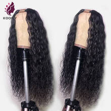 Pelucas de cabello humano con ondas al agua para mujer, pelo Remy malayo sin pegamento, barato, 150% de densidad, parte en U 2024 - compra barato