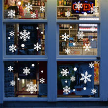 48 шт. рождественские настенные наклейки s Window, зимние настенные снежинки, рождественские украшения для дома, новогодние принадлежности, инструменты 2024 - купить недорого