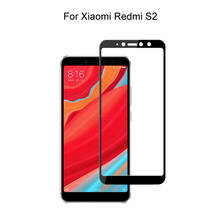 Vidro temperado para xiaomi, redmi s2 cobertura completa 2.5d, protetor de tela de vidro temperado para xiaomi redmi s2 2024 - compre barato