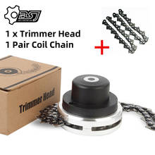 Universal 65Mn Trimmer Head Coil Chain Brush Cutter Garden Grass Trimmer Head Upgraded With Thickening chain For Lawn Mower 2024 - compre barato