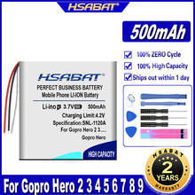 HSABAT-batería ARMTE-001 de 500mAh para GoPro ARMTE-001, Hero 3, Hero 3 +, Hero 4, HERO3, HERO4, Wi-Fi remoto, baterías de ARMTE-002 2024 - compra barato