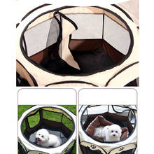 Portable Folding Dog Playpen Waterproof Dog Delivery Room  Pet Dog Cat Grabresistant Fence Octagon Kennels Park Tent Cage House 2024 - buy cheap