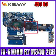 Akemy I3-6100U R7 M340 2 Гб Модель: X63C для HP ProBook 450 G3 Материнская плата ноутбука DAX63CMB6C0 материнская плата 100% тестирование 2024 - купить недорого