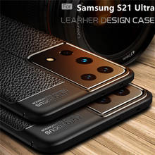 Funda para Samsung Galaxy S21 Ultra a prueba de golpes, carcasa de cuero TPU para Samsung S21 Ultra 2024 - compra barato