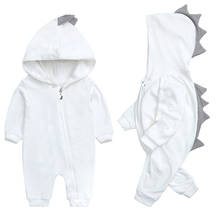 Pelele con capucha para bebé, niño y niña, pelele suave con dinosaurio para recién nacido, trajes bonitos, ropa para bebé de 3 a 6 meses 2024 - compra barato
