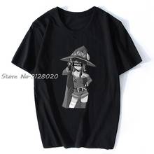 Megumin Waifu аниме Для мужчин футболка Для мужчин хлопок футболки, топы в уличном стиле Harajuku 2024 - купить недорого