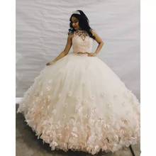 Angelsbridep High Neck 2 Pieces Ball Gown Quinceanera Dresses Sweet 16 Beaded Fashion Flowers Cinderella Birthday Party Gowns 2024 - buy cheap