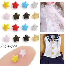 20/40Pcs 5mm Mini Metal Button Buckle Star Pattern Buckles DIY Doll Clothes Decor Buckle Doll Handmade Sewing Accessories 2024 - buy cheap