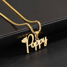 Custom Name Necklace 18k Gold Plated Necklace Personalized Stainless Steel Chain Necklace Jewelry 2021 Necklaces For Women Gift 2024 - buy cheap