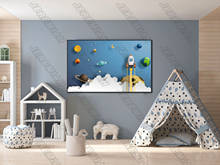 Póster de dibujos Luna Expedition, arte de pared de estilo nórdico, lienzo, decoración moderna para sala de estar 2024 - compra barato