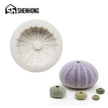 SHENHONG Silicone Cake Molds Milky Fondant Mold Sea Urchin Shell Shaped Decorating Mould Gumpaste Dessert Baking Pan 2024 - buy cheap