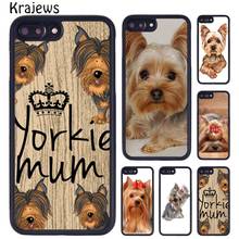 Funda de teléfono krajudios Yorkshire Terrier Yorkie Dog para iPhone X, XR, XS, 11, 12 Pro, MAX, 5, 6, 6S, 7, 8 Plus, Samsung Galaxy S7edge, S8, S9, S10 2024 - compra barato