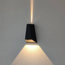 Lámpara de pared moderna para interiores y exteriores, luz LED impermeable IP65 de 6W/10W, decoración de cabecera, doble cabezal, para jardín, porche de aluminio 2024 - compra barato