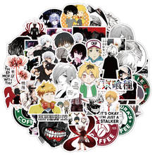 50pcs Japan Anime Tokyo Ghoul for Luggage Laptop Skateboard Bicycle Backpack Decal Pegatinas Toy Stickers for Children Gift 2024 - buy cheap