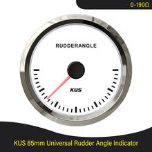 Новинка KUS Univeresal Rudder угол индикатор Калибр 85 мм (3-3/8 ") с подсветкой для лодки яхты 12В 24В 2024 - купить недорого
