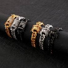 11mm Width Heavy Men's Buddha Bracelet Curb Cuban Link S Gold Black Color 316L Stainless Steel Wristband Male Jewelry 2024 - buy cheap