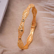 1 шт./лот, женский браслет в винтажном стиле, африканские браслеты для женщин, золотой цвет, браслет для девушек, ювелирные изделия из Эфиопии, подарок на Ближний Восток 2024 - купить недорого