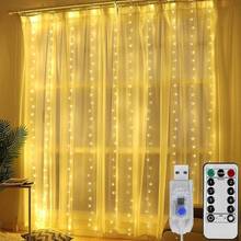 3M LED Curtain Garland Led Usb String Lights Fairy Festoon Remote Control Christmas Decorations for Home Garland on The Window 2024 - buy cheap
