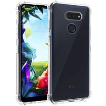 Caso fino transparente para lg k40s caso à prova de choque luxo ultra fino capa para lg k40s silicone qualidade superior magro tpu telefone casos 2024 - compre barato