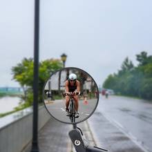Espejo retrovisor convexo antideslumbrante para bicicleta, espejo para manillar de bicicleta con rotación de 360 grados, color negro 2024 - compra barato
