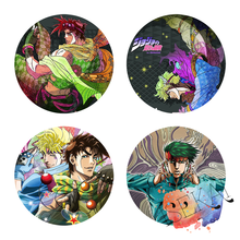 Jojos aventura bizarra anime livre joestar cesar anteno zeppeli rohan kishibe alfinete metal emblema 2024 - compre barato