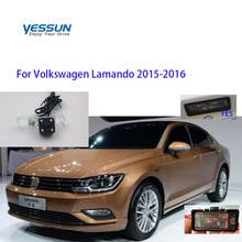 Yessun ccd câmera de visão traseira para volkswagen lamando 2015-2019, câmera de estacionamento com reserva, 4 leds, placa de carro 2024 - compre barato